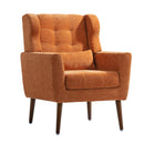 Mid-Century Modern Upholstered Accent Chair, Orange (97485361) - HBG