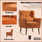 Mid-Century Modern Upholstered Accent Chair, Orange (97485361) - HBG