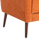 Mid-Century Modern Upholstered Accent Chair, Orange (97485361) - HBG