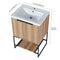 Modern 24" Freestanding Vanity With Durable Resin Sink For Stylish Bathrooms (92538612) - HBG