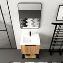 Modern 24" Freestanding Vanity With Durable Resin Sink For Stylish Bathrooms (92538612) - HBG