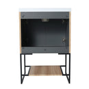 Modern 24" Freestanding Vanity With Durable Resin Sink For Stylish Bathrooms (92538612) - HBG