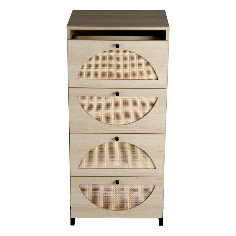 Natural 4-Drawer Rattan Cabinet Set For Home And Office (97314253) - HBG