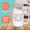 NO EXCUSES GROWTH MUG - Premium Large White Round BPA-Free Cute Ceramic Coffee Tea Mug With C-Handle, Features, Text View