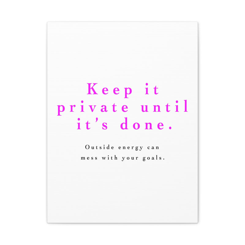 OUTSIDE ENERGY GROWTH CANVAS - Premium Big Motivational Wall Hanging Art Print For Home And Office Front View