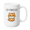 PAWSITIVE HEALING MUG - Premium Large White Round BPA-Free Cute Ceramic Coffee Tea Mug With C-Handle, Side View