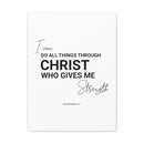 PHILIPPIANS 4 FAITH CANVAS - Premium Large Inpirational Wall Hanging Art Print For Home And Office Front View