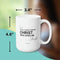 PHILIPPIANS 4:13 FAITH MUG - Premium Large White Round BPA-Free Cute Ceramic Coffee Tea Mug With C-Handle, Measurement View