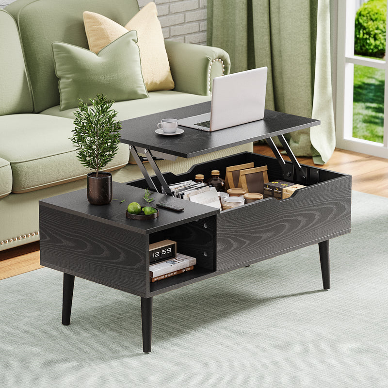 Premium Lift Top Wood Coffee Table With Hidden Compartment, 40" (93728531) - HBG