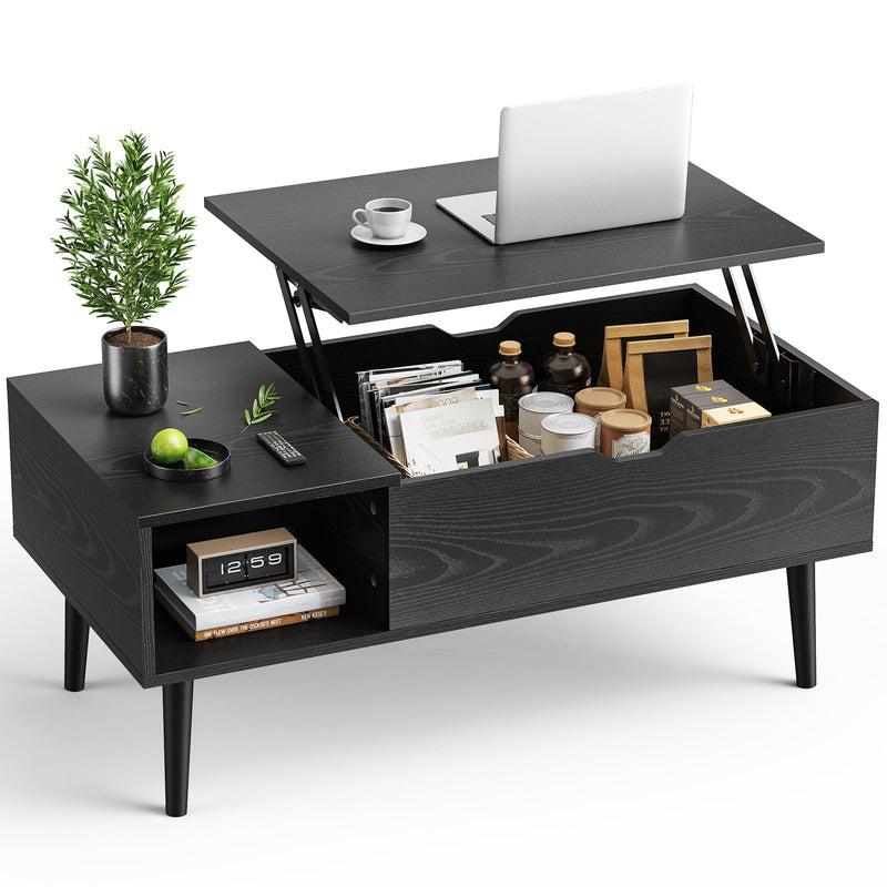 Premium Lift Top Wood Coffee Table With Hidden Compartment, 40" (93728531) - HBG