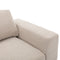 Premium Mid-Century Modern Beige Linen Fabric Loveseat Couch Sofa (93742186) - HBG