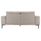 Premium Mid-Century Modern Beige Linen Fabric Loveseat Couch Sofa (93742186) - HBG