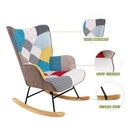 Premium Mid Century Rocking Chair With Wooden Legs (97585361) - HBG