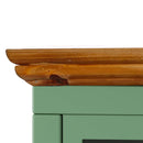 Premium Modern Green Solid Wood Nightstand Set, 2 Piece (96385142) - HBG