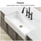 Premium White Single Bowl Fireclay Porcelain Ceramic Farmhouse Kitchen Sink, 37" (95716483) - HBG