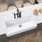 Premium White Single Bowl Fireclay Porcelain Ceramic Farmhouse Kitchen Sink, 37" (95716483) - HBG