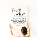 PROVERBS 3 FAITH CANVAS - Premium Big Inpirational Wall Hanging Art Print For Home And Office (4541039) - HBG