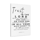 PROVERBS 3 FAITH CANVAS - Premium Big Inpirational Wall Hanging Art Print For Home And Office (4541039) - HBG