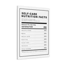 SC NUTRITION FACTS REST CANVAS - Premium Big Inpirational Wall Hanging Art Print For Home And Office Side View