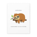 SLEEP SLOTH REST CANVAS - Premium Big Motivational Wall Hanging Art Print For Home And Office (4139082) - HBG