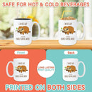 SLOTH REST MUG - Premium Large White Round BPA-Free Cute Ceramic Coffee Tea Mug With C-Handle, Comparison View