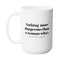 STRONG WOMEN GROWTH MUG - Premium Large White Round BPA-Free Cute Ceramic Coffee Tea Mug With C-Handle, Side View