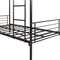 Sturdy Twin Metal Bunk Bed Frame With Ladder, Black (96387521) - HBG