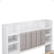 Stylish Full-Size Bed Frame With Storage And Shelves, White (96387651) - HBG