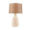 Stylish Polyester Boho Textured Ceramic Ivory Table Lamp (93714852) - HBG