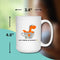 TEAREX FUNNY MUG - Premium Large White Round BPA-Free Cute Ceramic Coffee Tea Mug With C-Handle, Measurement View