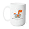 TEAREX FUNNY MUG - Premium Large White Round BPA-Free Cute Ceramic Coffee Tea Mug With C-Handle, Side View