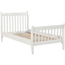 TOPMAX Premium Twin Bed Frame With Strong Wood Slat Support, White (91524683) - HBG