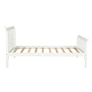 TOPMAX Premium Twin Bed Frame With Strong Wood Slat Support, White (HBG24683) - HBG