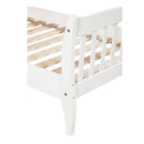 TOPMAX Premium Twin Bed Frame With Strong Wood Slat Support, White (HBG24683) - HBG