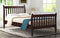 TOPMAX Sturdy Twin Wooden Bed Frame With Slat Support, Espresso (96384651) - HBG