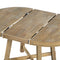 TREXM 6-Person Natural Solid Wood Round Extendable Farmhouse Dining Table, 58" (HBG71598) - HBG