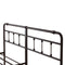 Victorian Style King-Sized Metal Bed Frame With Iron Headboard, Brown (96287351) - HBG