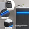 Wall-Mounted Black Bathroom Vanity With Radar Light, 30" (HBG49834) - HBG