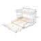 White Pine Wood Twin Bunk Bed With Pull-Out Trundle (97231685) - HBG